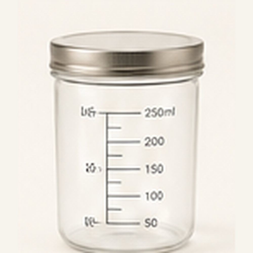 Urine Output Glass Jar 250ml
