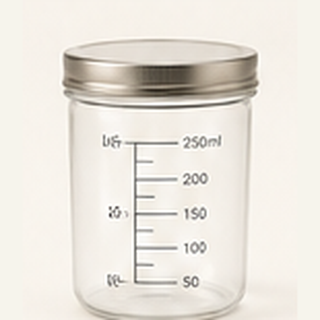 Urine Output Glass Jar 250ml